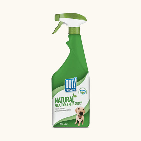 OUT! Natural Flea and Tick Spray for Pets